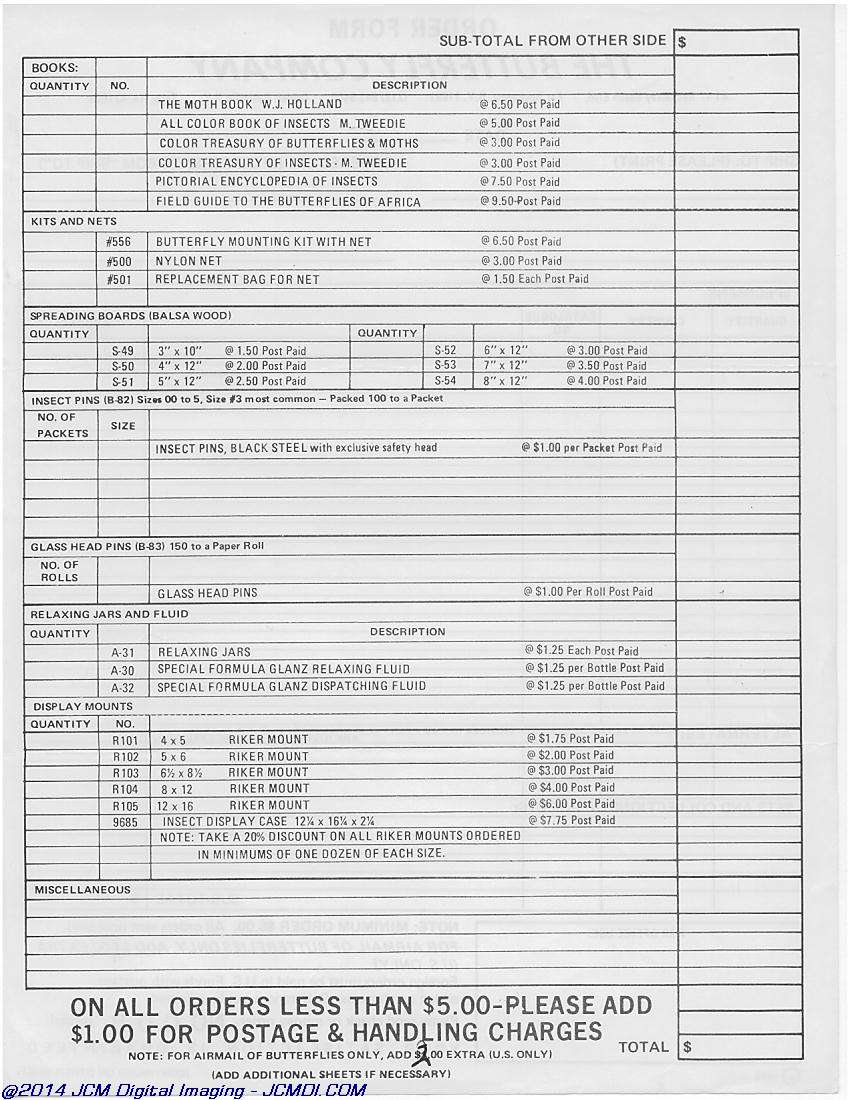 The Butterfly Company(NY) ads, forms, fliers